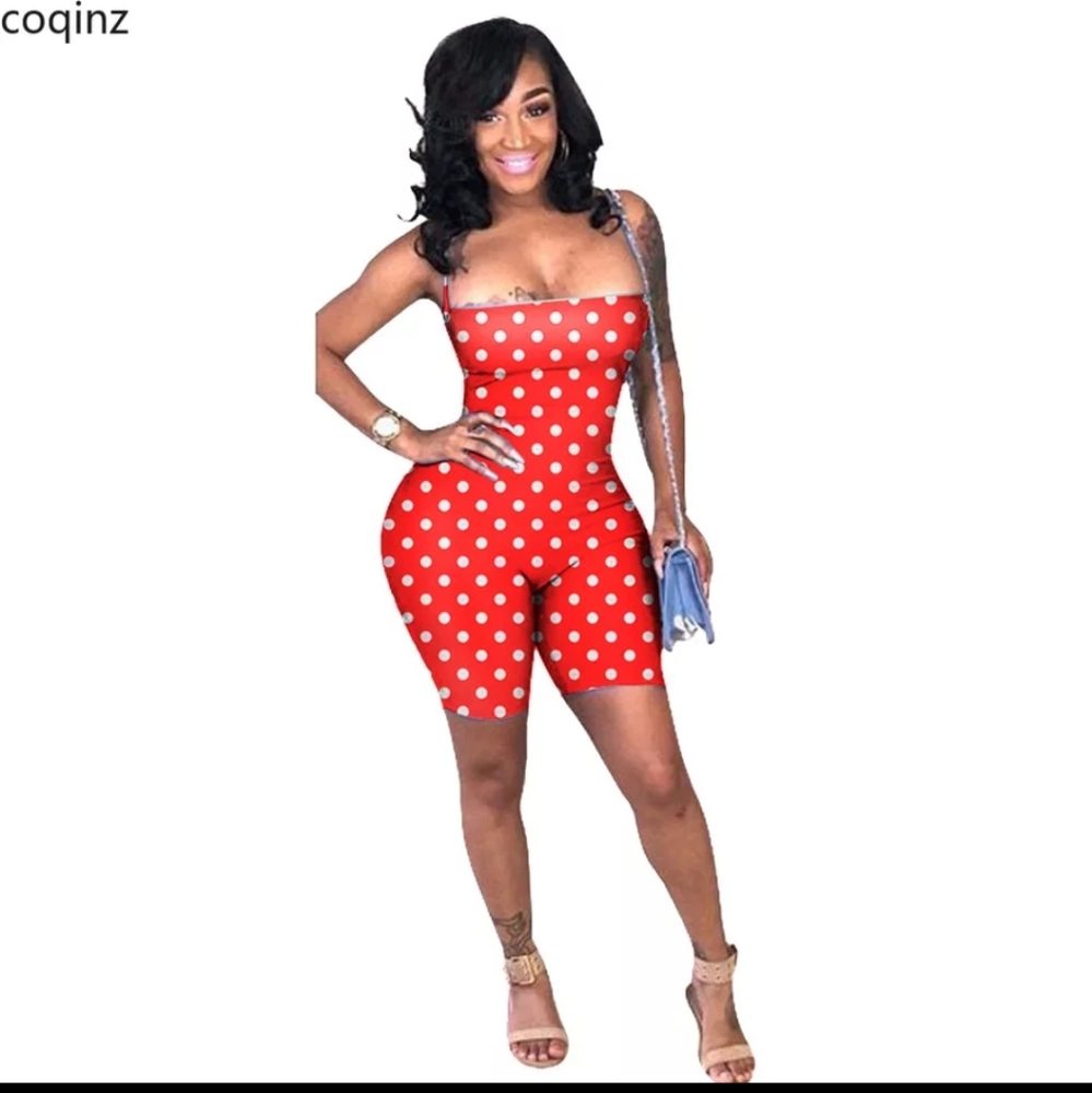 Polka dot romper